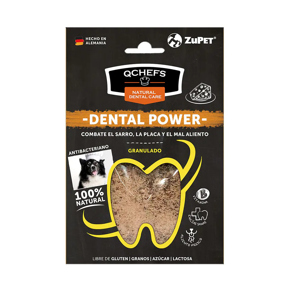 QCHEFS DENTAL SNACK GRANULADO PERRO (90 GR) 1