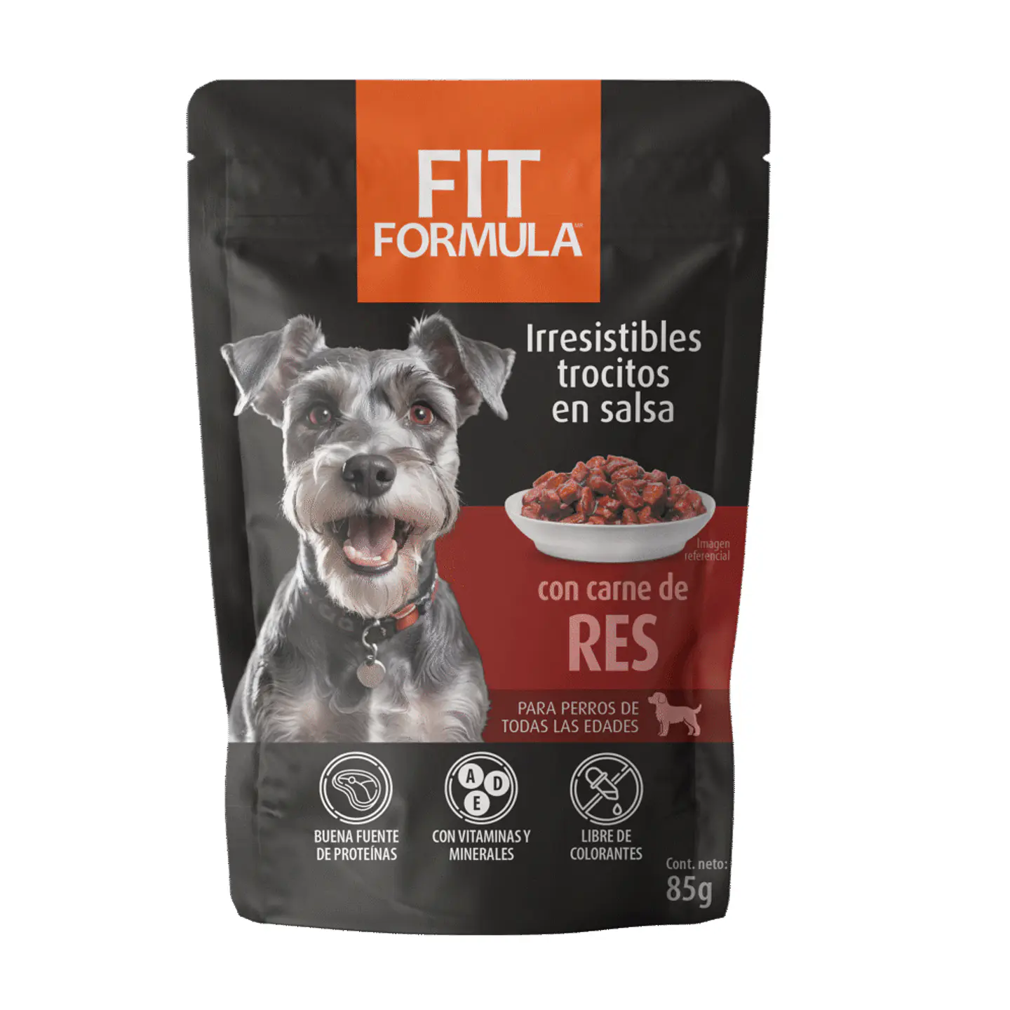 Sachet Fit Formula Perro Sabor Vacuno 85 gr. 1