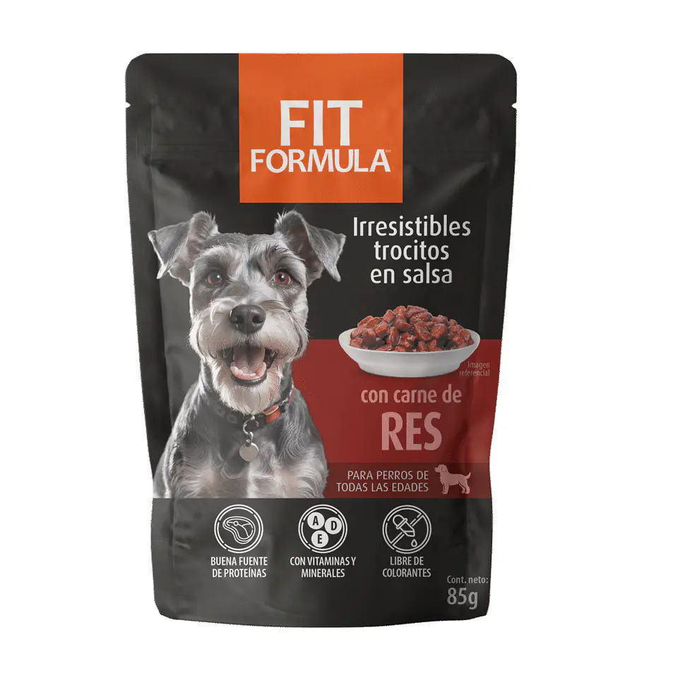 Sachet Fit Formula Perro Sabor Vacuno 85 gr. 1