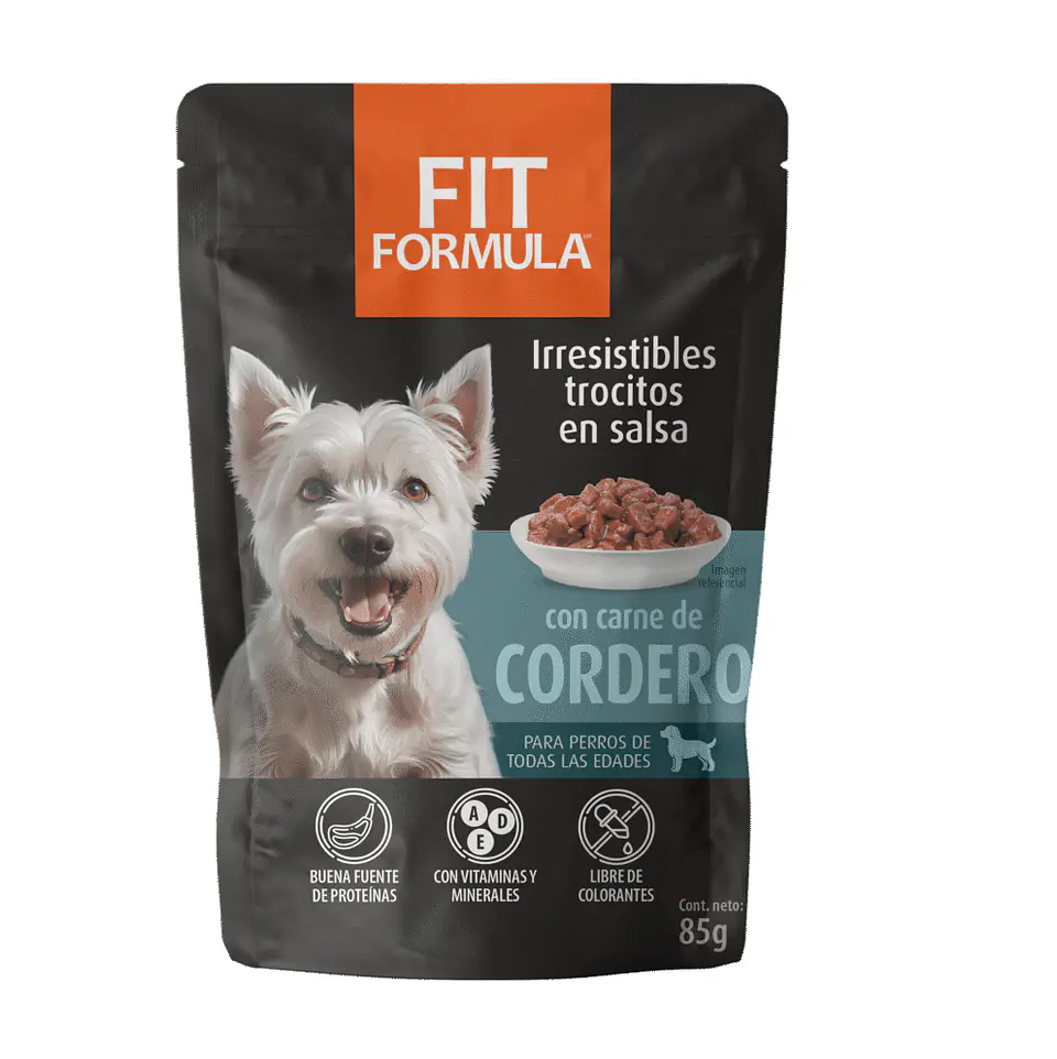 Sachet Fit Formula Perro Sabor Cordero 85 gr. 1