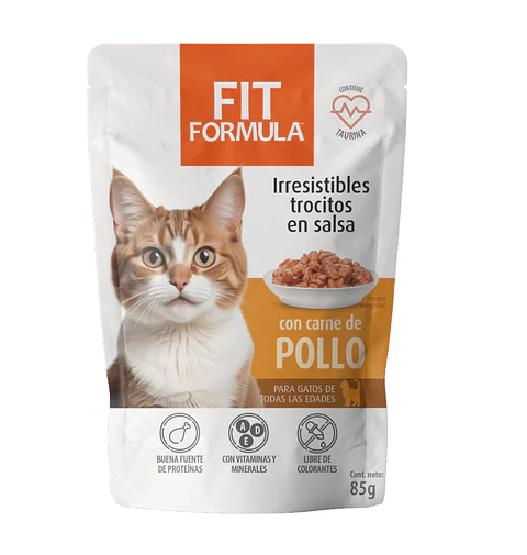 Sachet Fit Formula Gato Sabor Pollo 85 gr.