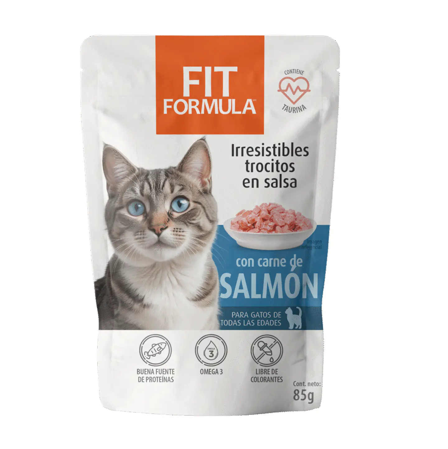 Sachet Fit Formula Gato Sabor Salmón 85 gr. 1