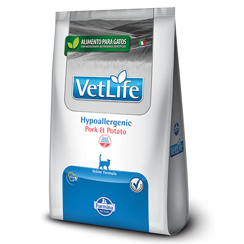 Vetlife Gato Hipoalergénico Cerdo y Papa 2 Kg 1