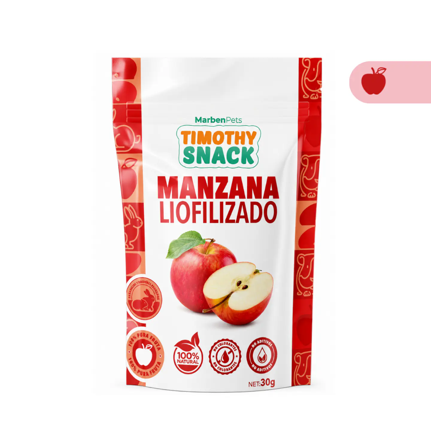Snacks Liofilizado Manzana 30 gr. 1