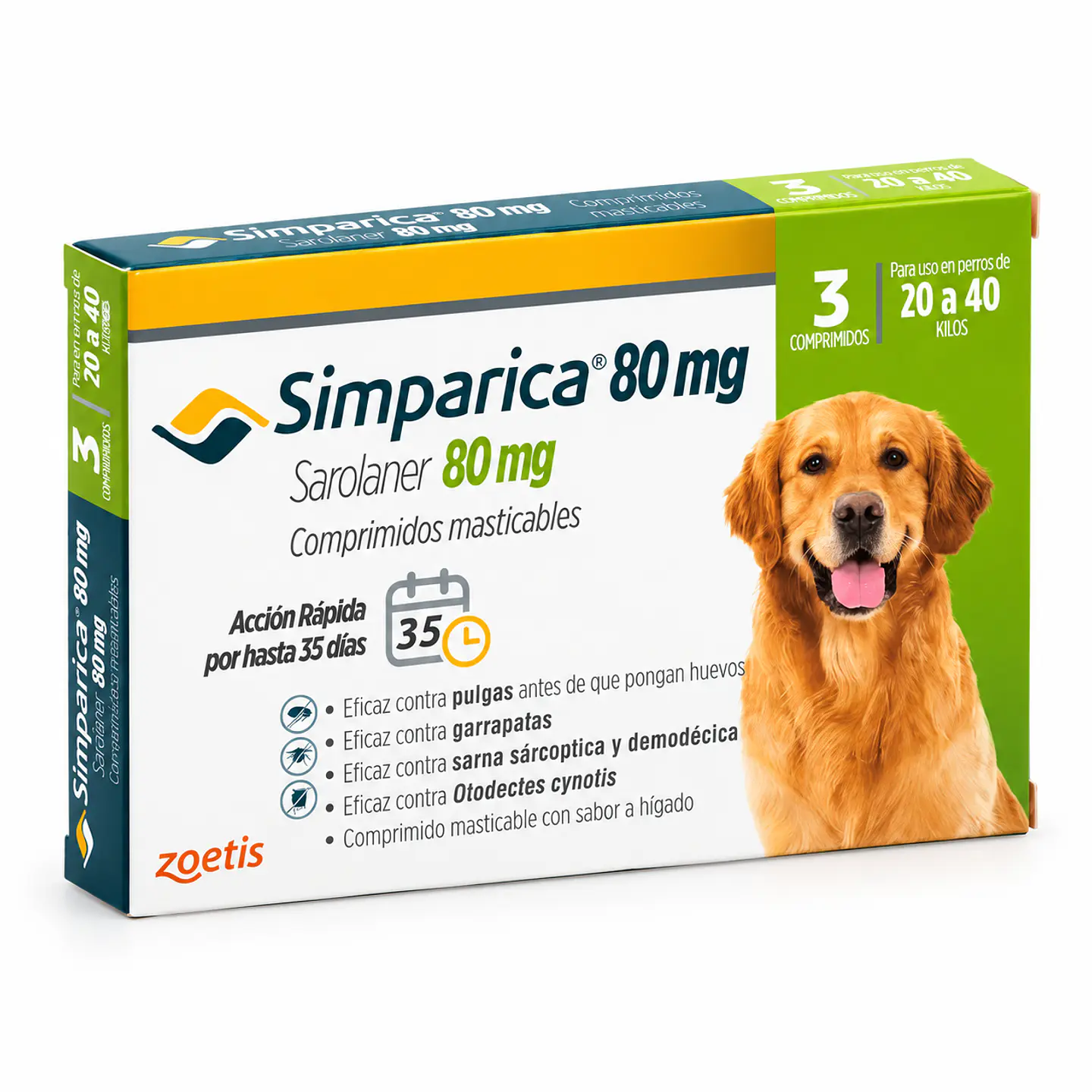 Simparica 80 mg x 3 Comprimidos (20 a 40 kg) 1