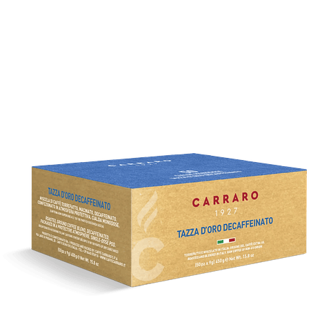 Café Descafeinado en Cialda 50 x 9g Carraro