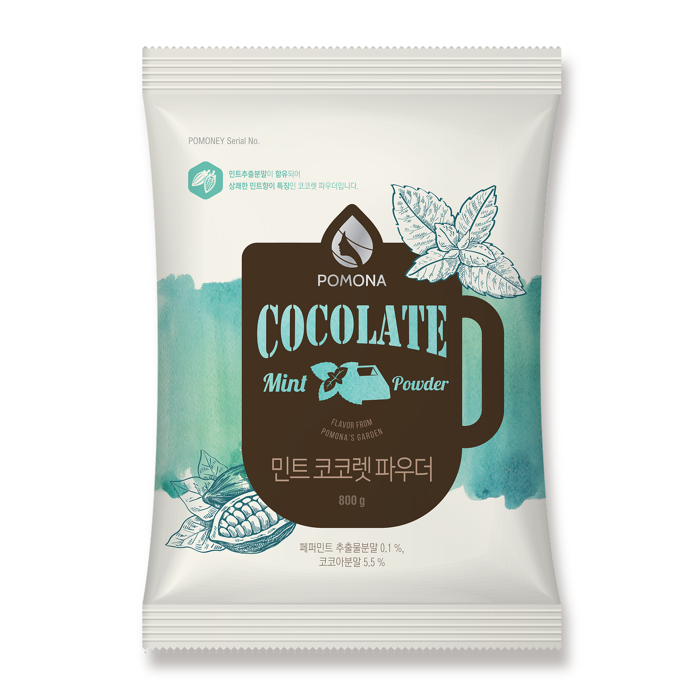 Base Chocolate Menta en Polvo 800g Pomona 1