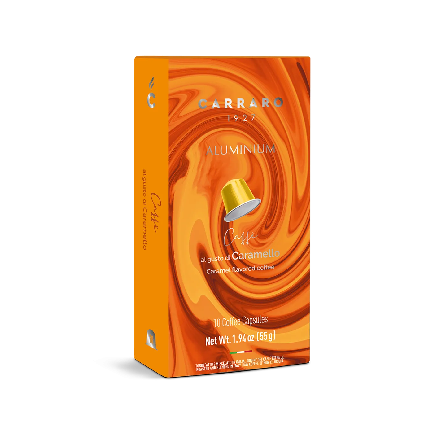 Carraro Caramel Coffee Cápsulas 10 unidades – Compatible Nespresso 1