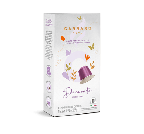 Carraro Decerato Cápsulas 10 unidades – Compatible Nespresso