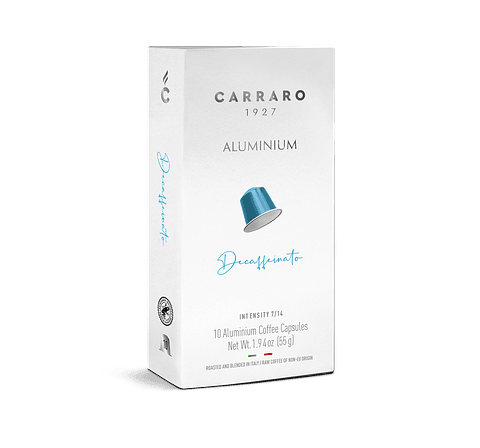 Carraro Decaffeinato Cápsulas 10 unidades – Compatible Nespresso