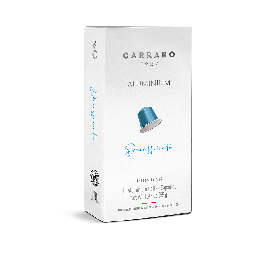 Carraro Decaffeinato Cápsulas 10 unidades – Compatible Nespresso 1