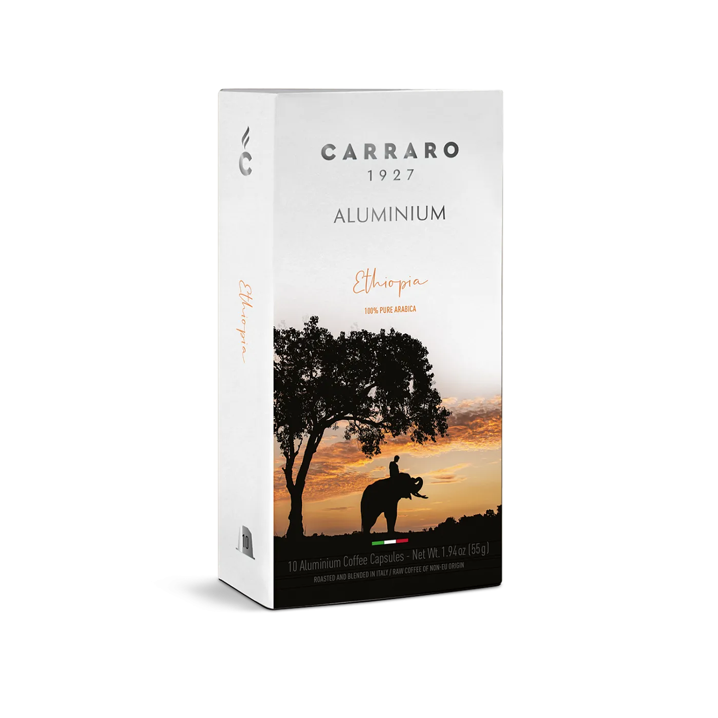 Carraro Ethiopia Cápsulas 10 unidades – Compatible Nespresso 1