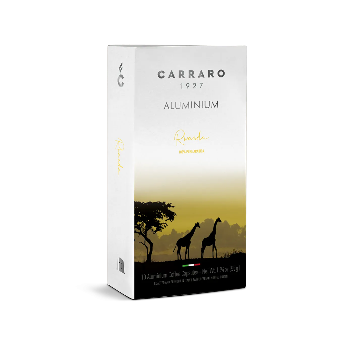 Carraro Rwanda Cápsulas 10 unidades – Compatible Nespresso 1