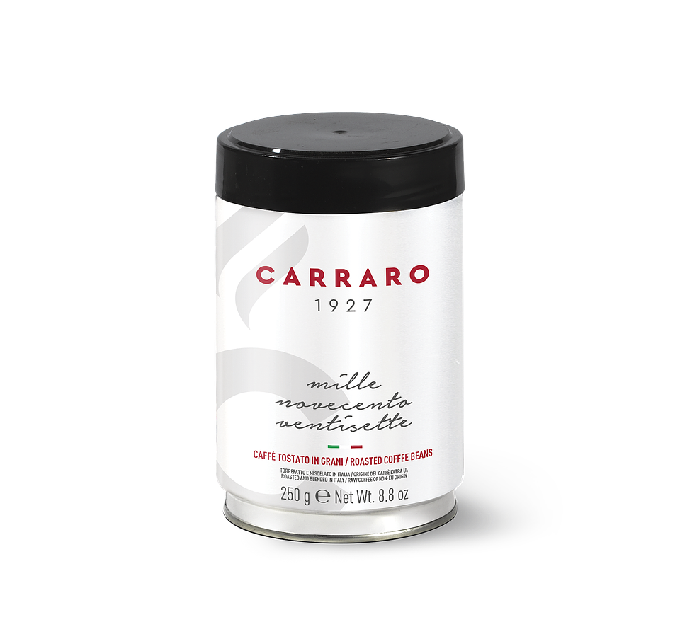 Carraro 1927 Coffee Beans 250g – Café en grano en tarro 1