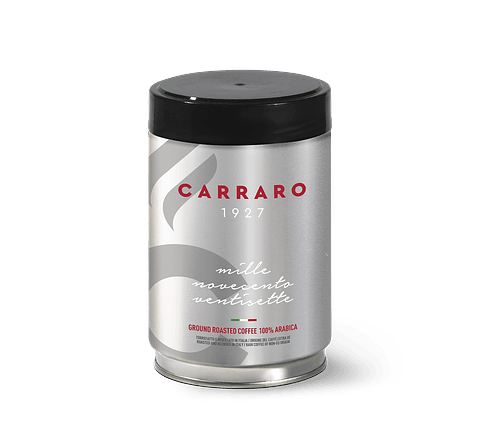 Carraro 1927 Ground Coffee 250g – Café molido en tarro