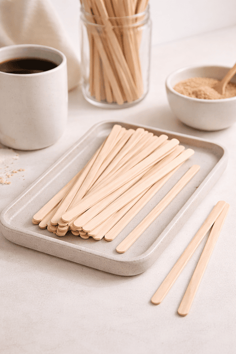 4. Revolvedor de Madera 14 cm 1000unidades