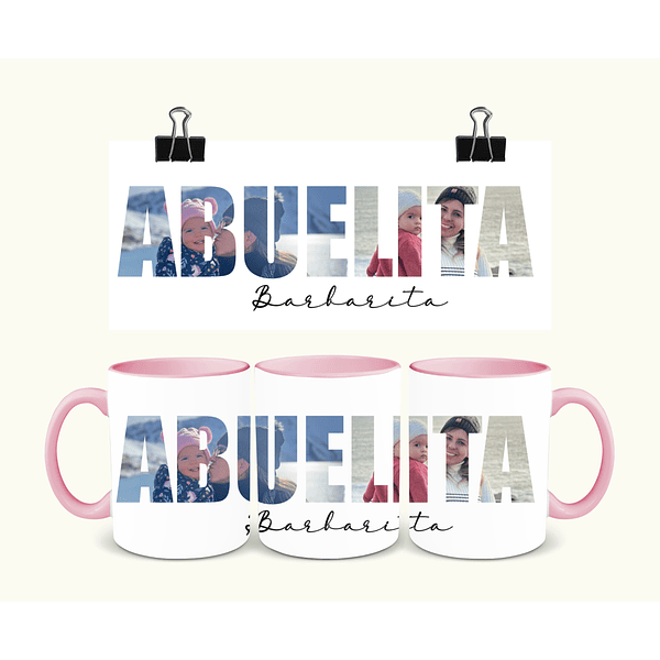Tazón ABUELITA con fotos