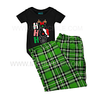 PIJAMA VERDE MICKEY HO HO HO 