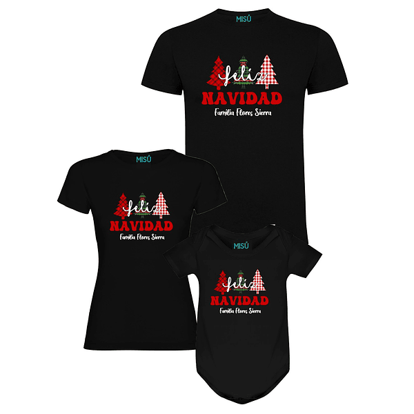 PACK POLERAS NAVIDAD ARBOLITOS