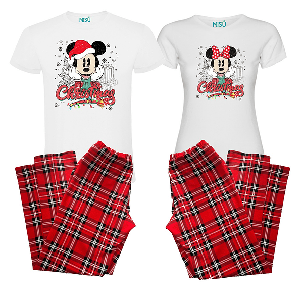 PACK PIJAMAS PAREJAS MICKEY Y MINNIE