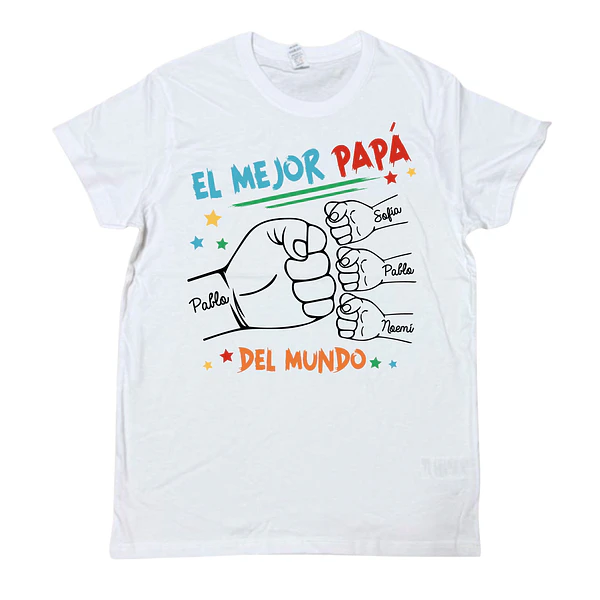 Polera PERSONALIZADA EL MEJOR PAPÁ