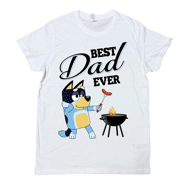 Polera Bluey Best DAD ever