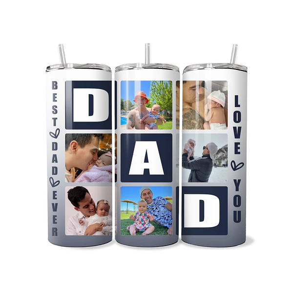Vaso térmico BEST DAD CON FOTOS