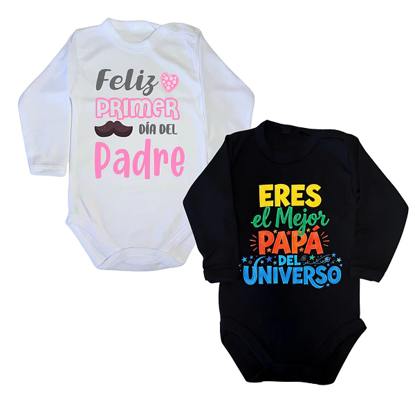 Pack bodys diseño Día del Padre niña