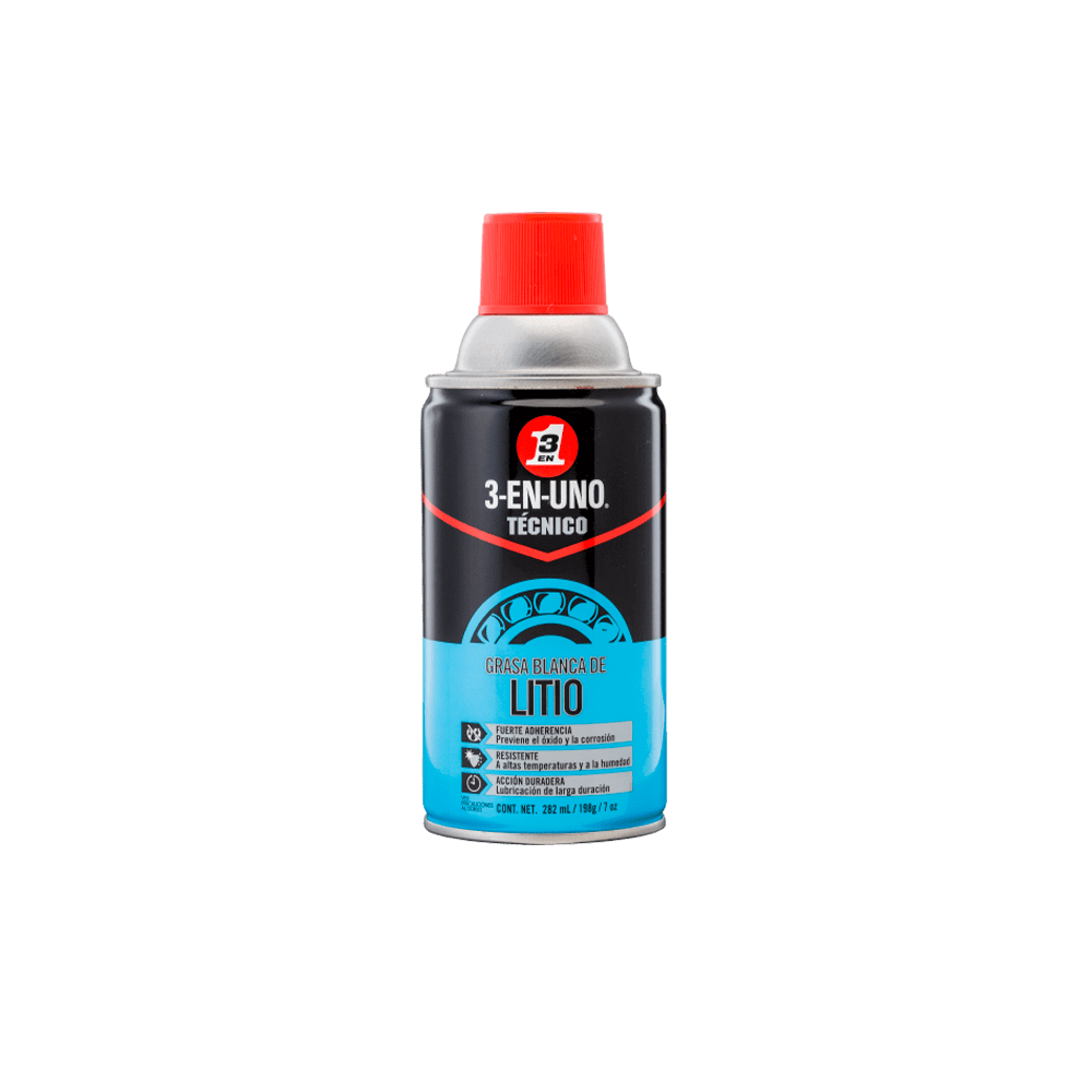 3-EN-UNO TÉCNICO AEROSOL GRASA BLANCA DE LITIO 1
