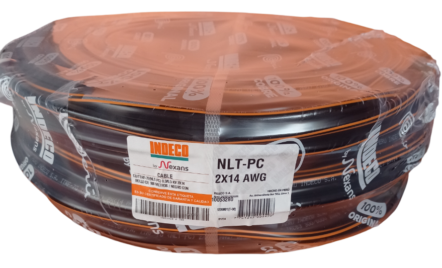 Cable Vulcanizado Bifásico 2x14 AWG INDECO 1