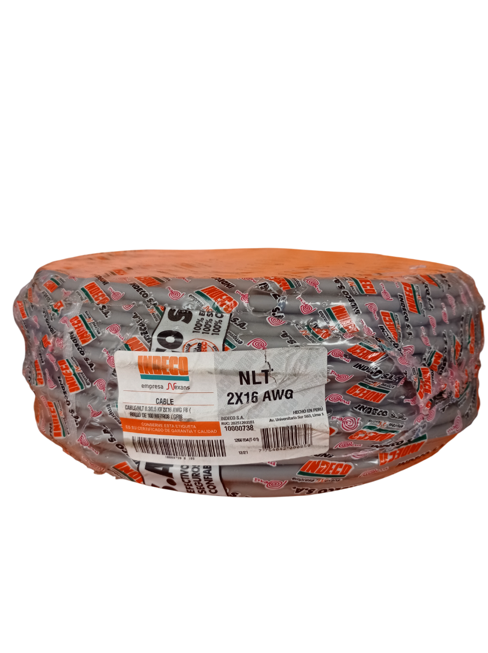 Cable Vulcanizado INDECO 2x16 AWG 1