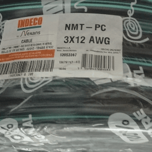 Cable Vulcanizado INDECO 3x12 AWG
