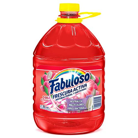  Fabuloso Desinfectante Frescura Activa Antibacterial y Antiviral 1 Unidad / 3 L