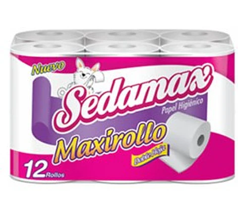 Sedemax 36  Maxirollos doble hoja 180 Hojas (35 metros) 3 paquetes x 12 Unidades