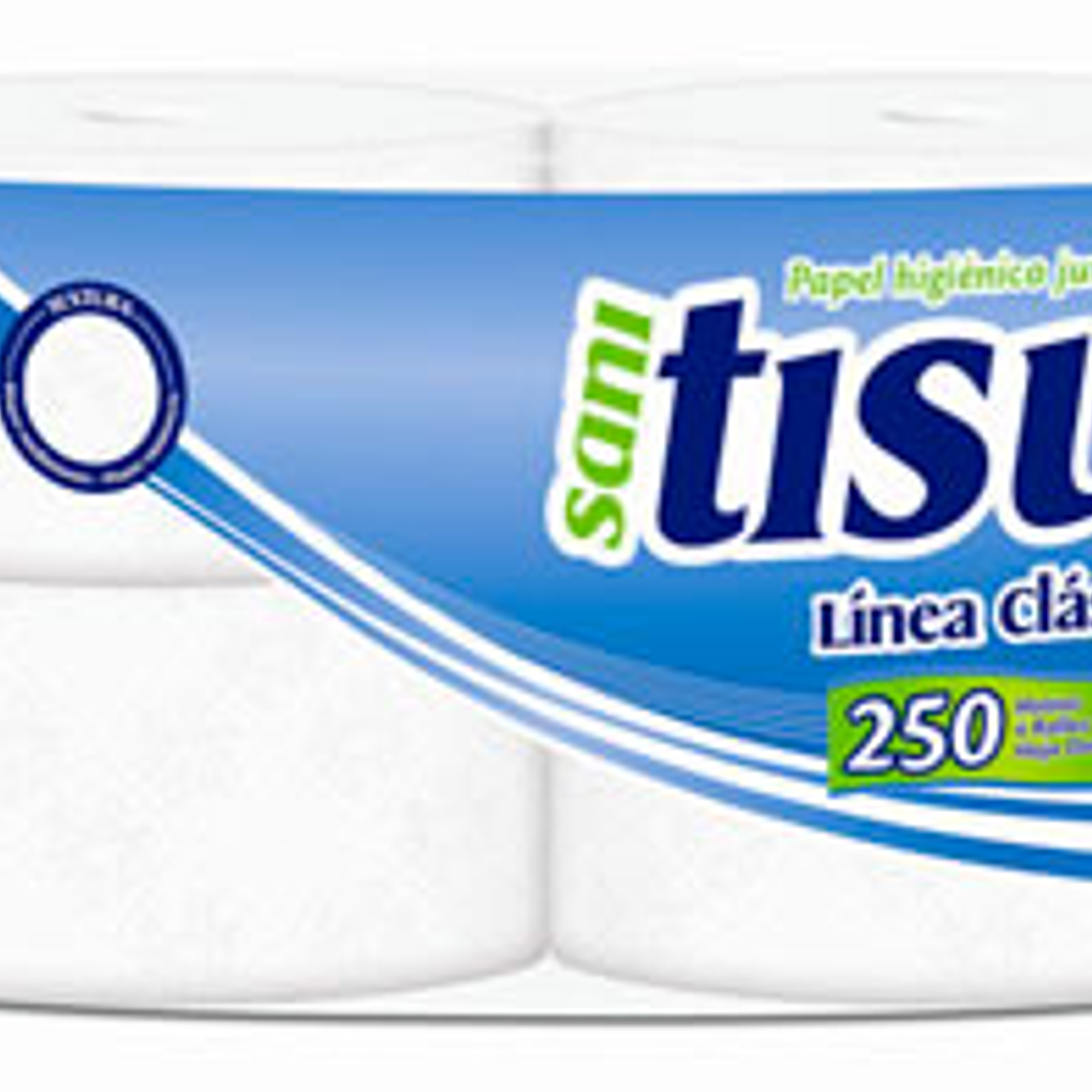 Sanitisu Jumbo Blanco	4 Rollos x 250 metros  1