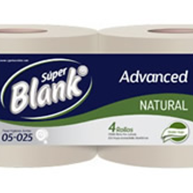 Super Blank advance natural doble hoja x 4 Unidades 1