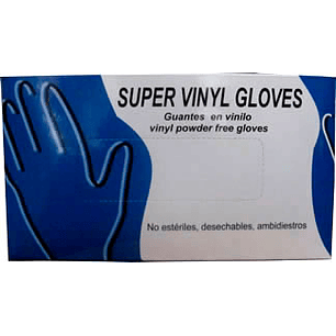 Guantes de Vinilo Caja x 100 Unidades