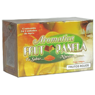 Aromática de Panela Frutos rojos x 24 Unidades de 6grs