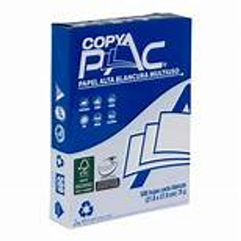 Resma de papel oficio para fotocopia de 75 g copypac 500 Hojas x 10 Unidades