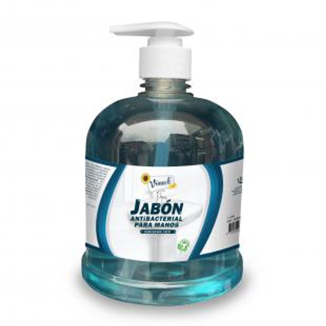 Jabón Antibacterial para manos 1 Litro con válvula push x 12 Unidades 1