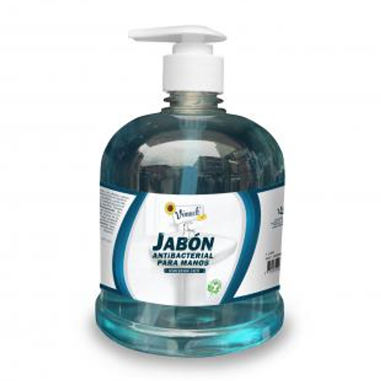 Jabón Antibacterial para manos 1 Litro con válvula push x 12 Unidades 1