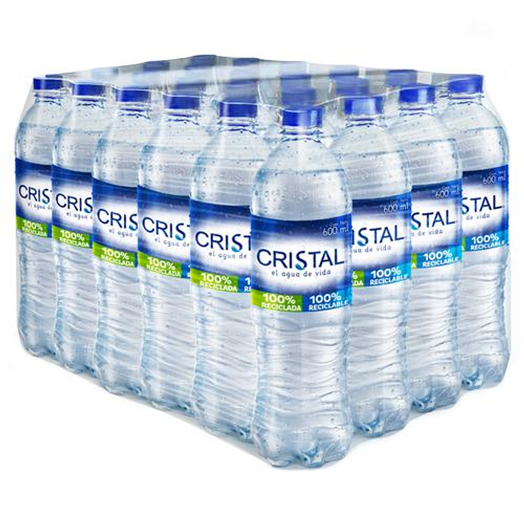 Agua Cristal  600 ml x 24 unidades 3