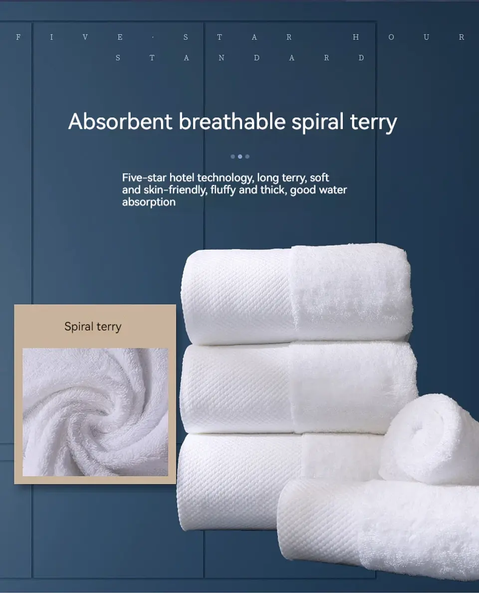 100% Cotton Face Towel Hotel,  spa   1