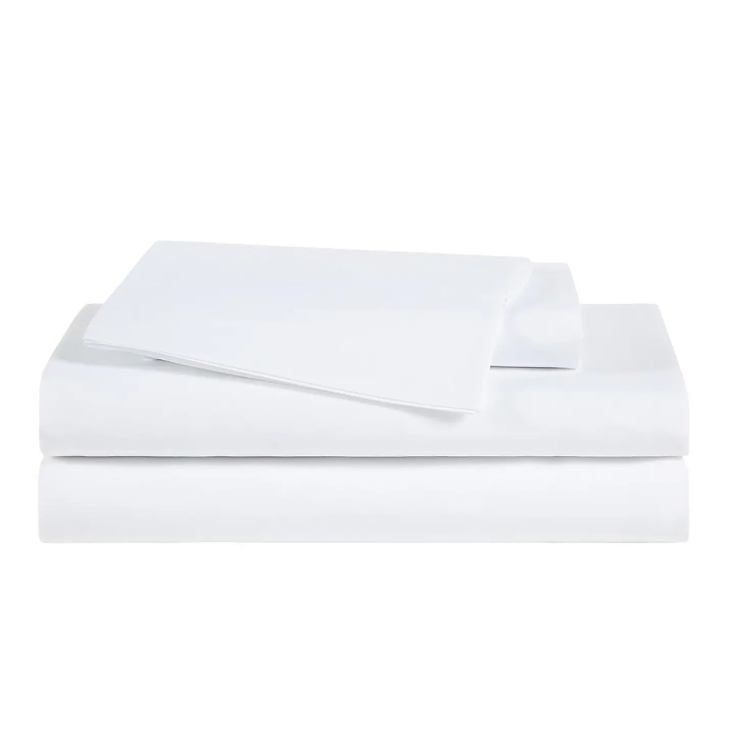 Set de Sábanas Queen Blanco Sólido 4 Piezas. 1