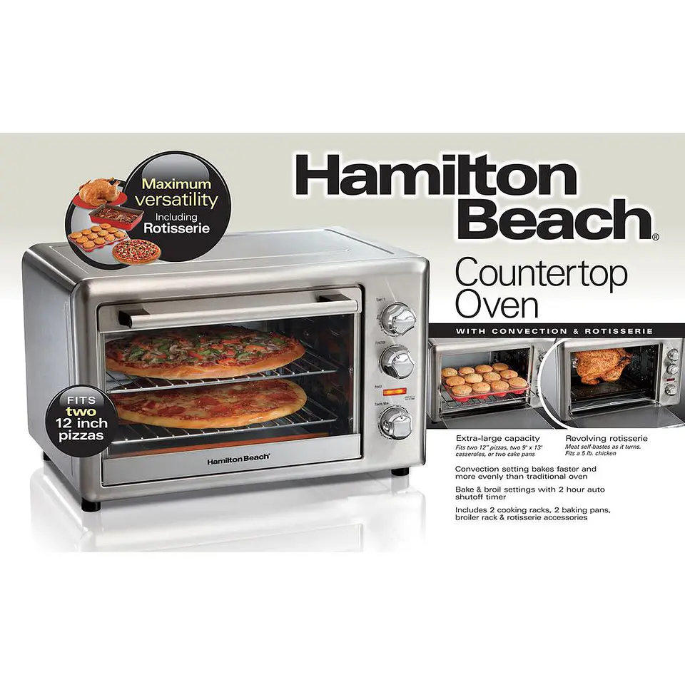 Hamilton Beach Horno de Convección con Rostizador 6
