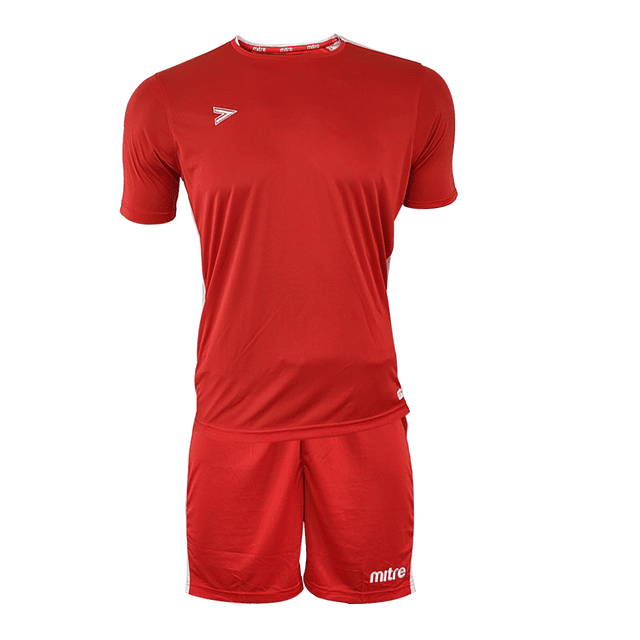 Uniforme Mitre Manchester Delta Eco Adulto Rojo-Blanco