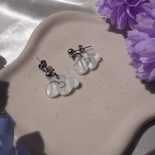 Aros mini nube (plateada)