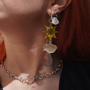 Aros mini nube (plateada)