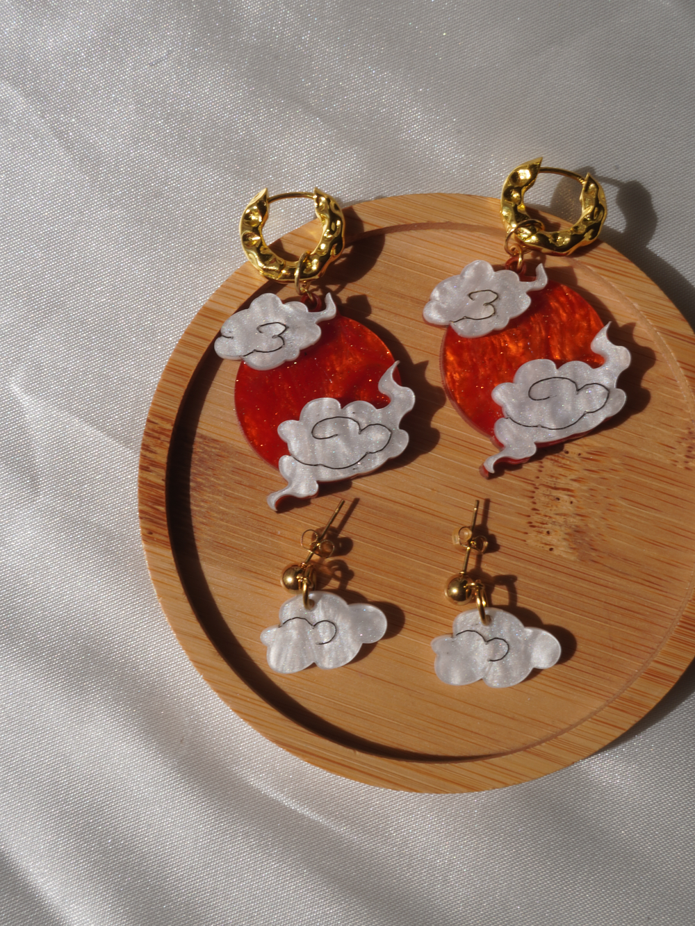 Aros mini nube (dorada) 2