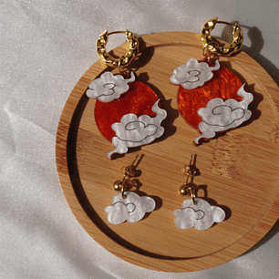 Aros mini nube (dorada)